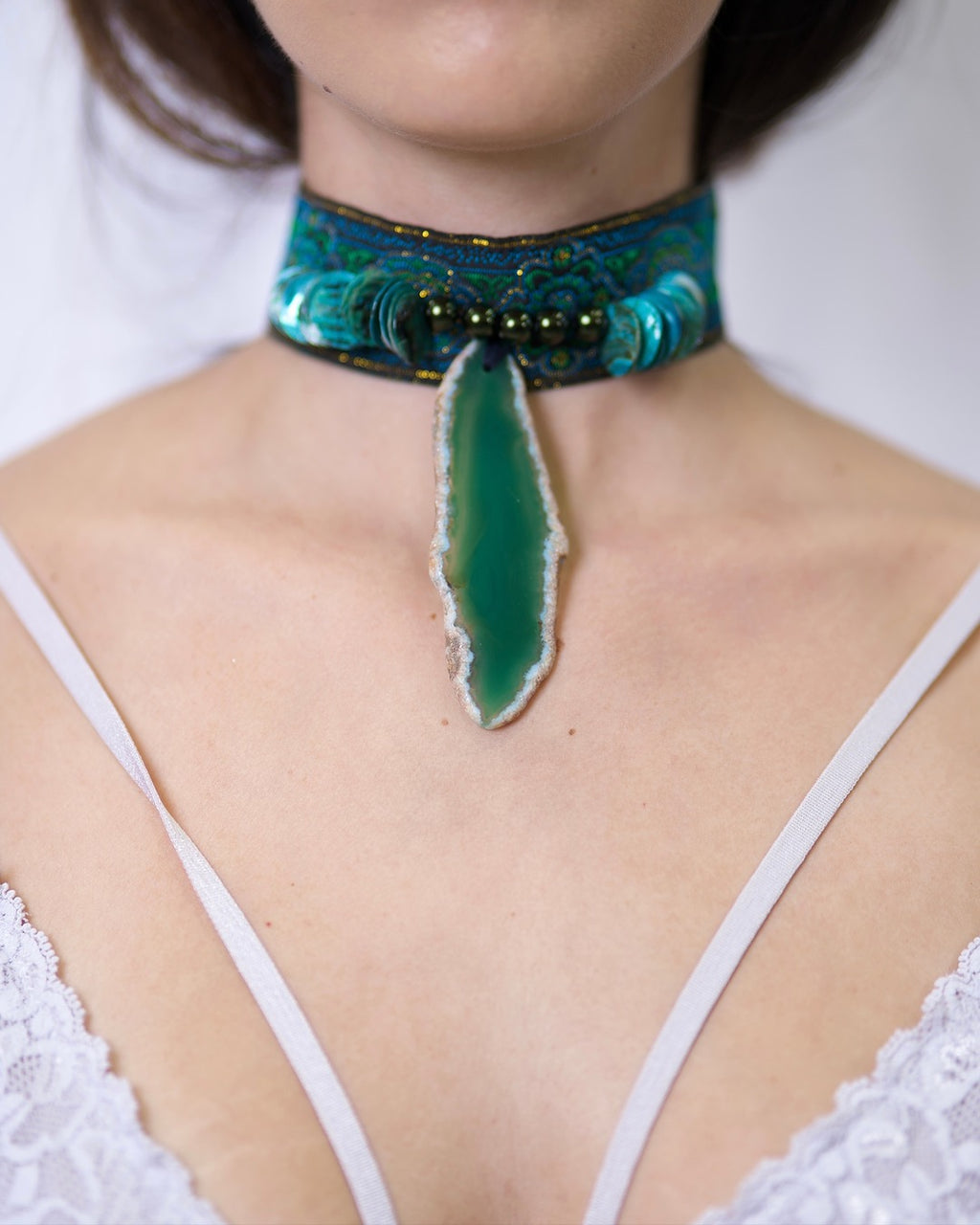 THE SERPENTINE CHOKER GREEN