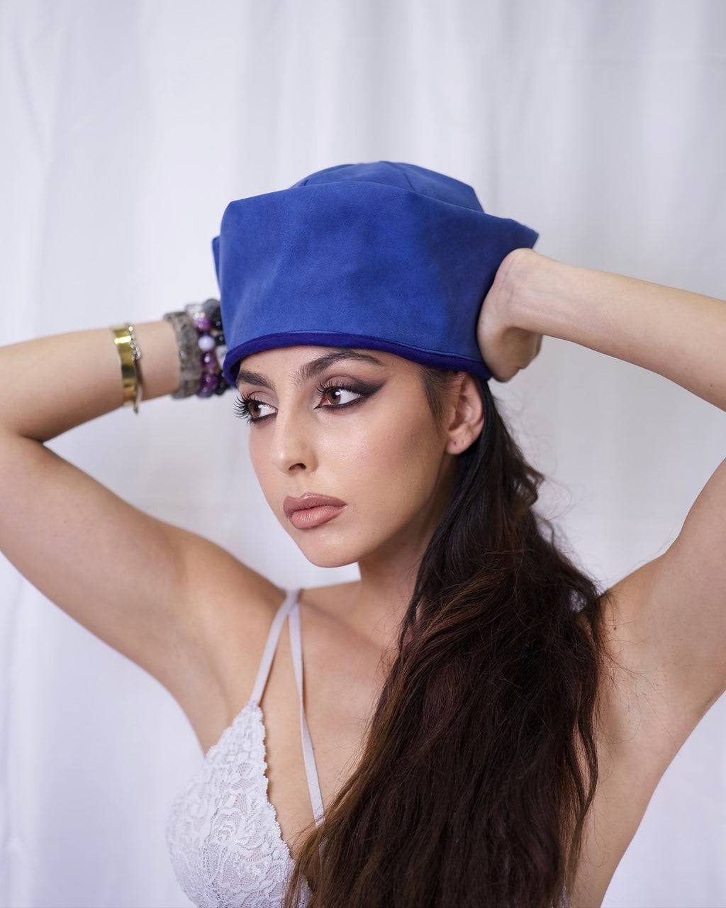 THE BLUE REIGN COBALT BLUE HAT