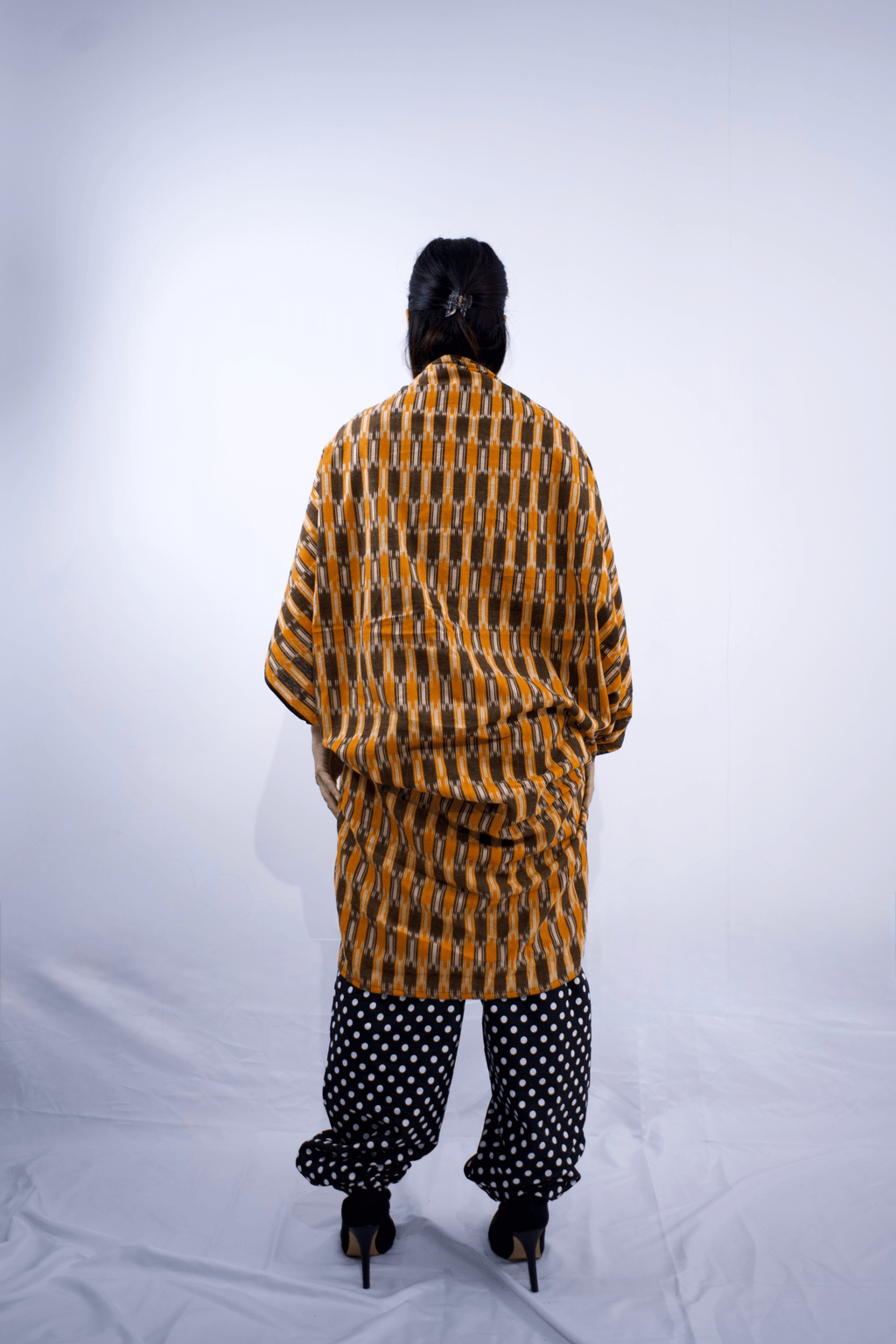 Ikat Butterfly Cocoon Kaftan Dress MINI - MVATIS