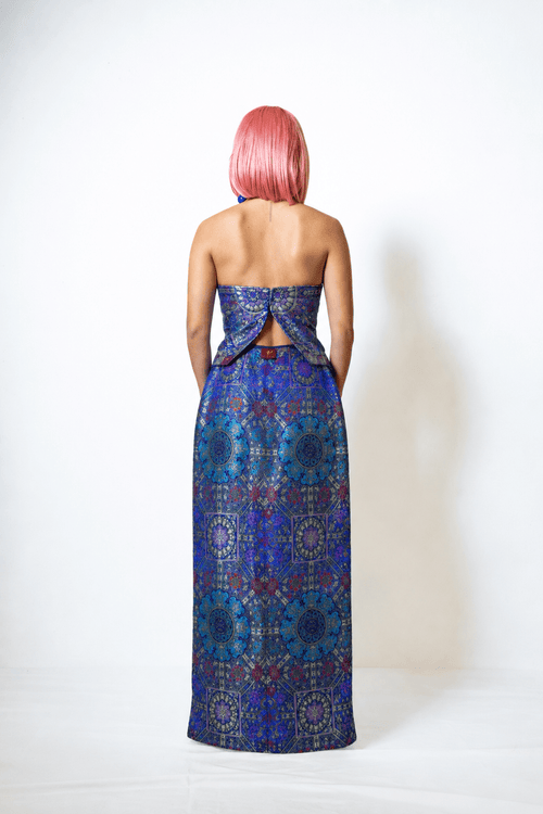 Attitude Maxi Column Skirt with Top - MVATIS