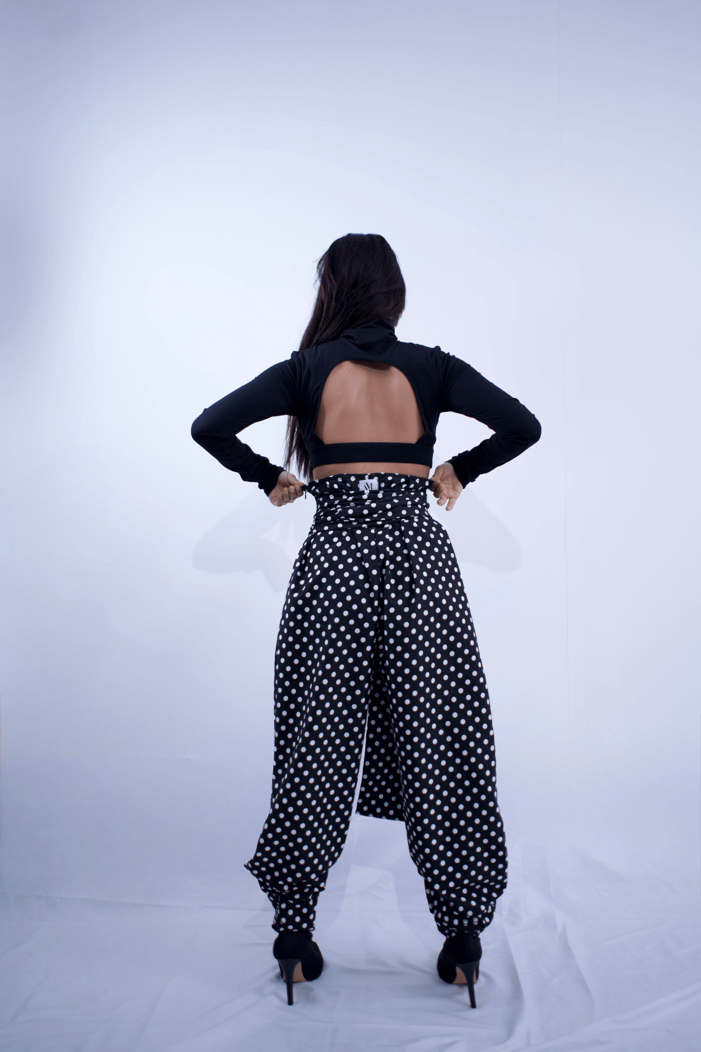 Cinched Power Trouser with Belt - MVATIS