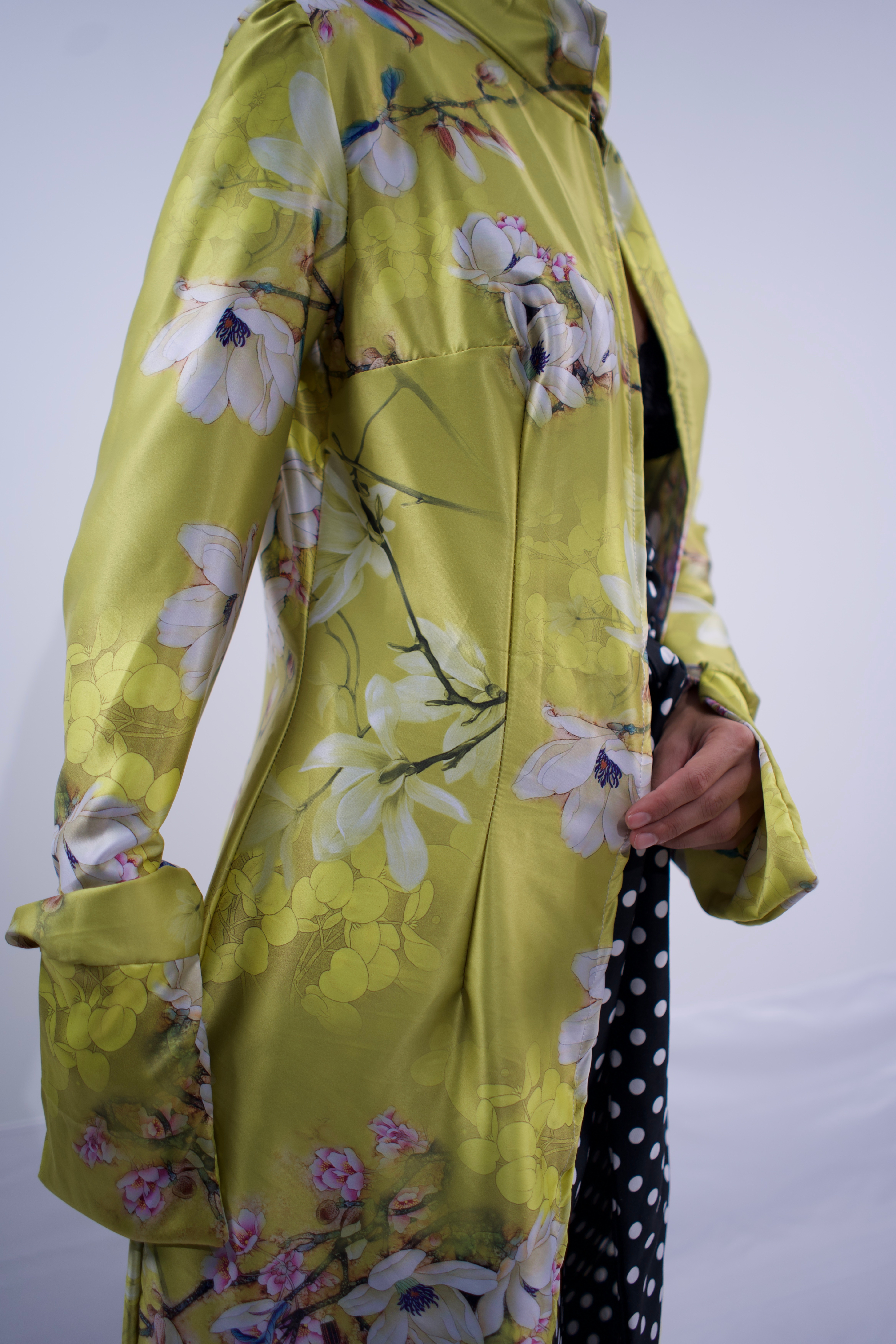 The Signature Shirt Dress in Floral Yellow