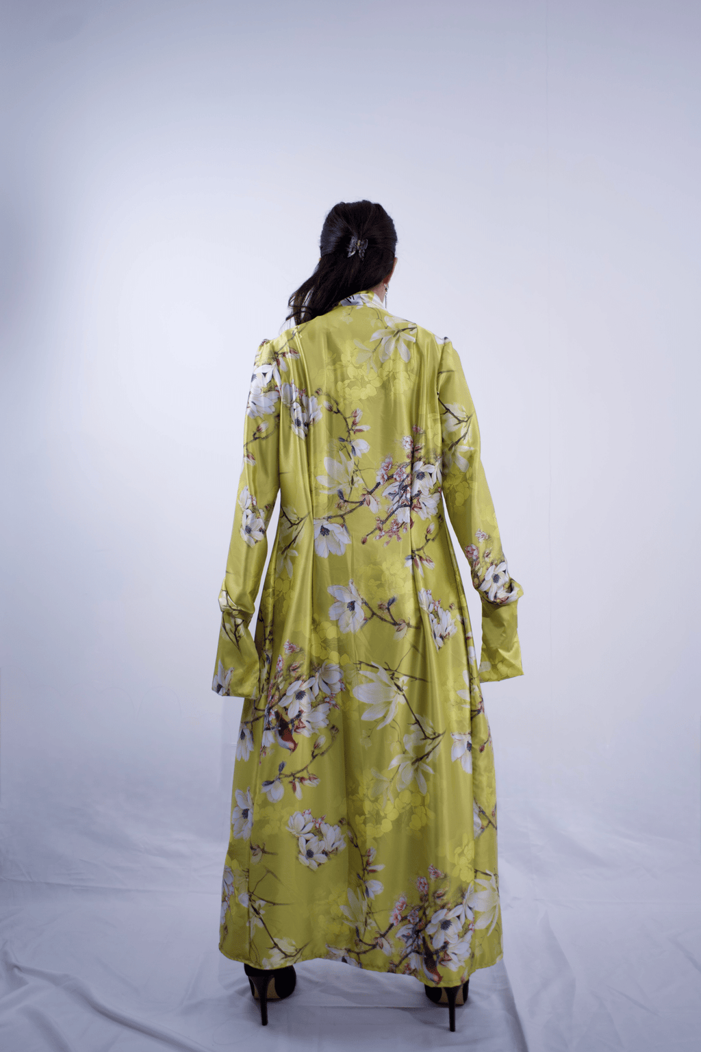 The Signature Shirt Dress in Floral Yellow - MVATIS
