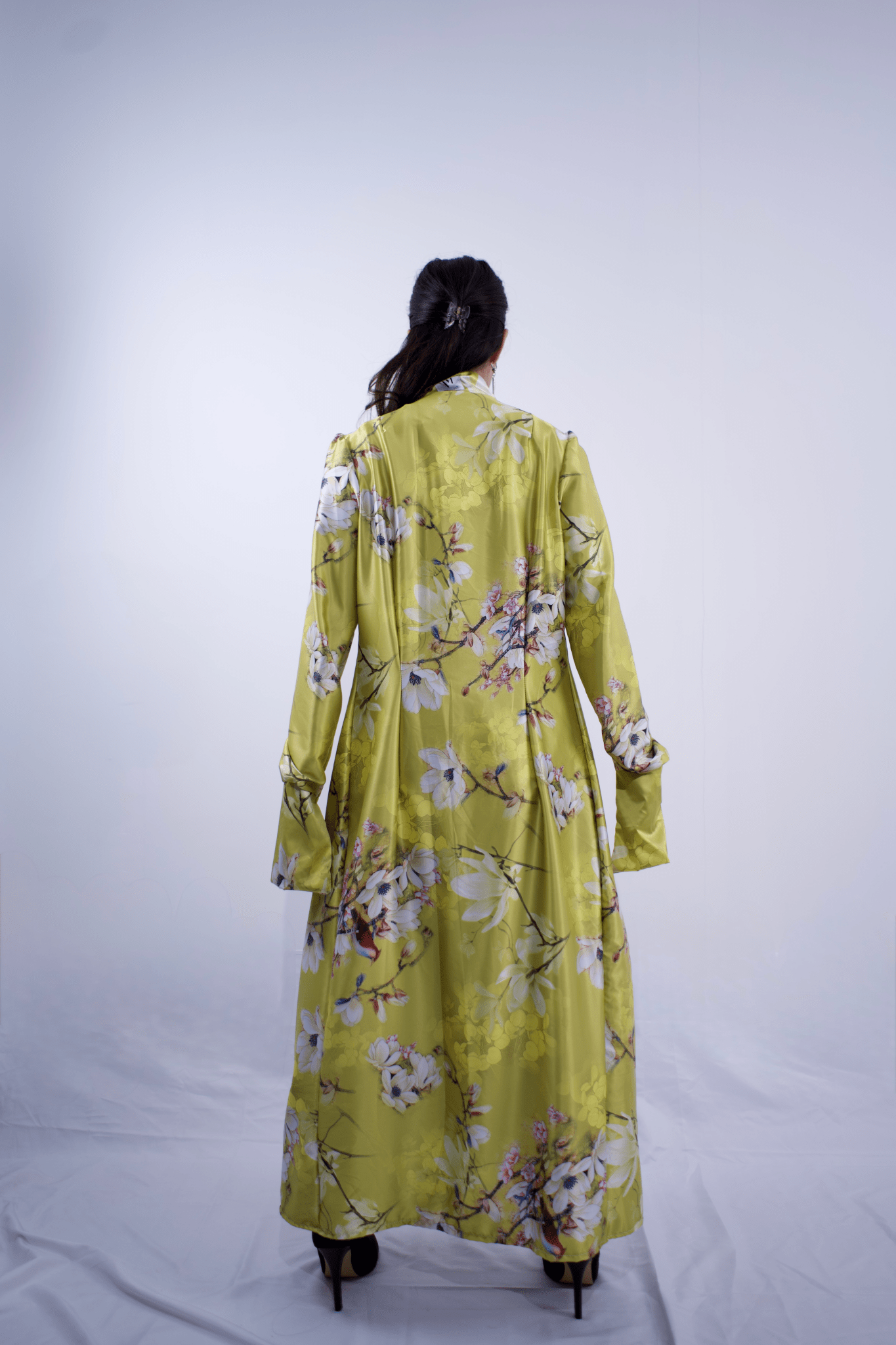 The Signature Shirt Dress in Floral Yellow - MVATIS