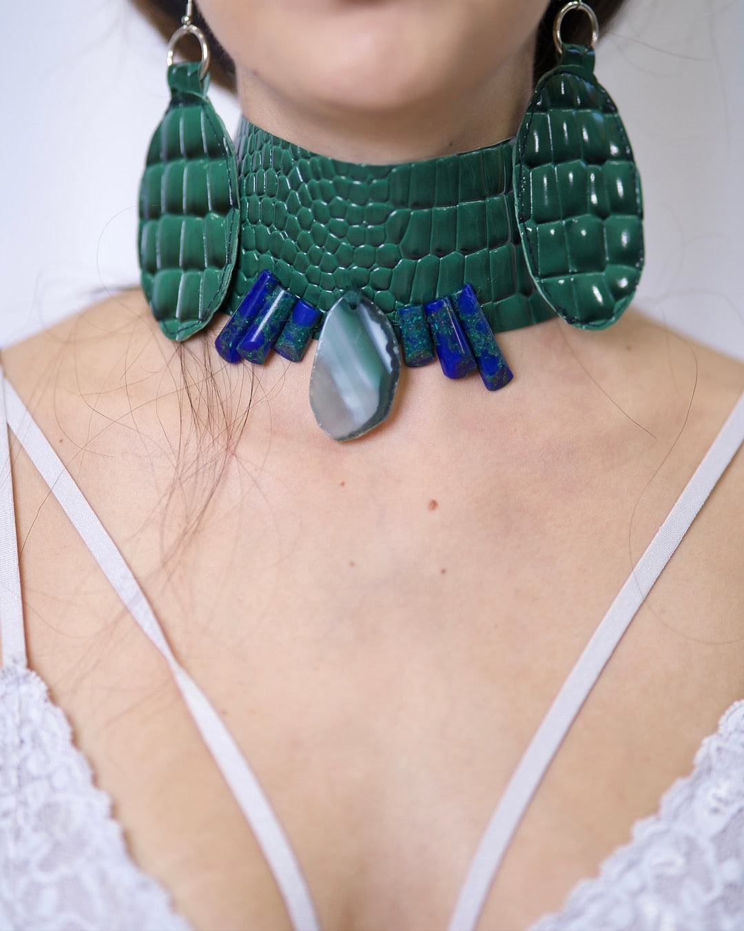 THE EMPRESS CHOKER&EARRINGS