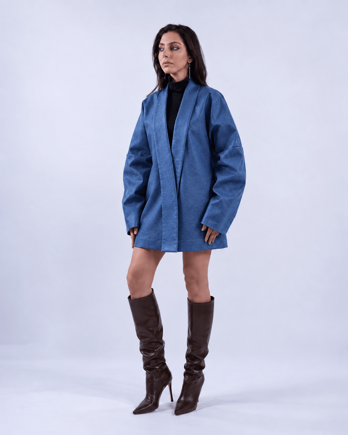 Reversible Unisex Leather & Jean Jacket - MVATIS