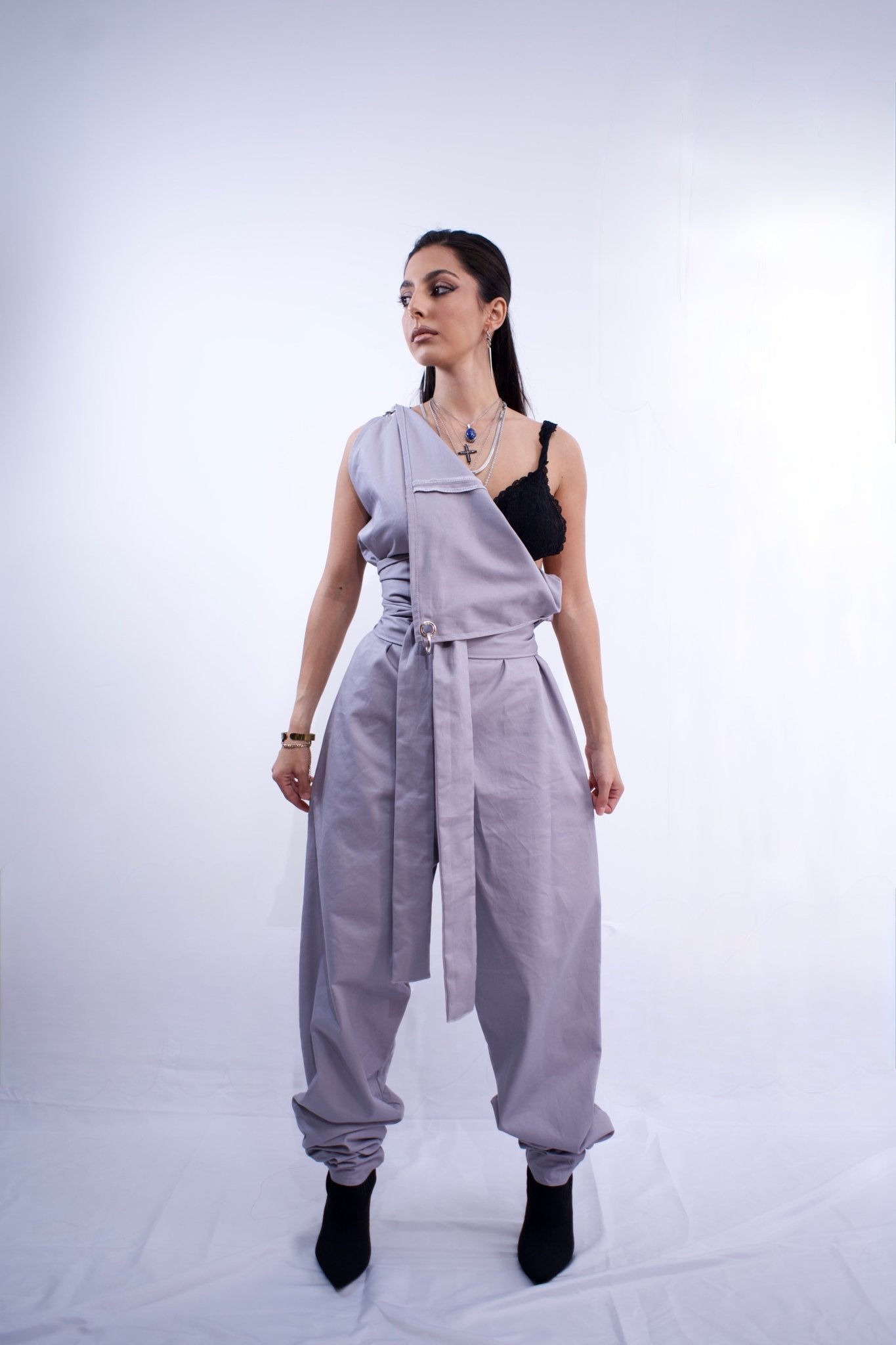Switch Convertible Jumpsuit Grey - MVATIS