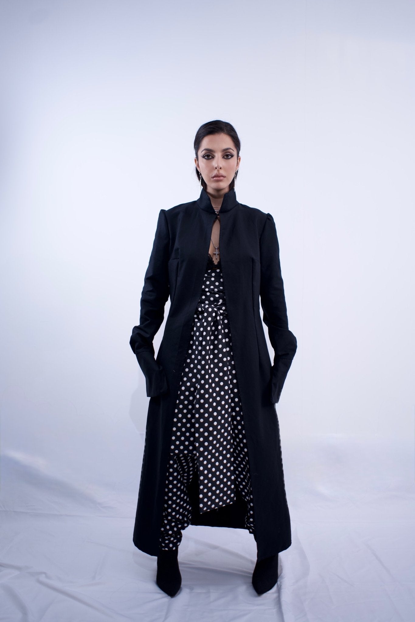 The Signature Shirt Dress in Black - MVATIS