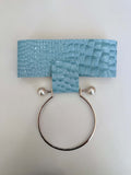 Halo Croc Chocker Necklace Sky Blue - MVATIS
