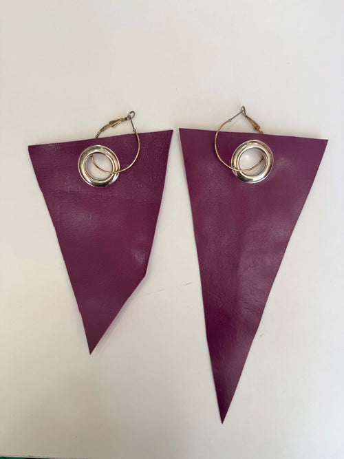 Avant Earrings in Real Leather - MVATIS
