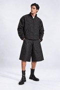 Noir Jacquard Unisex Sweatshirt - MVATIS